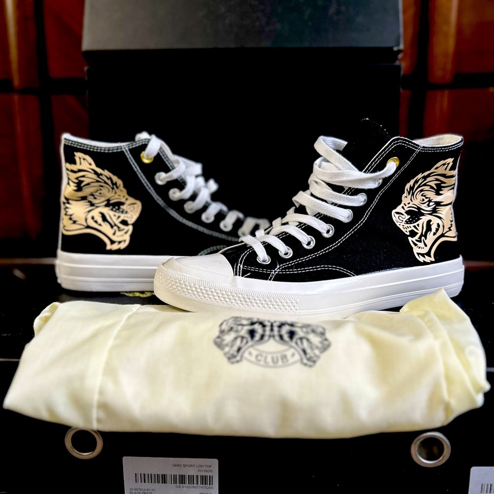 Darc Sport high top W1-DIOS black/tan men size 10 women size 12